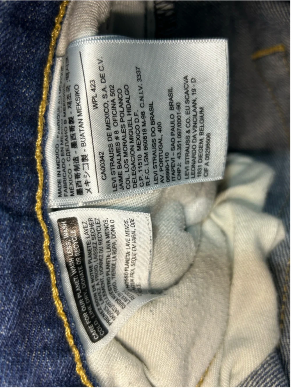 Men's Levi's 559 Straight Leg Jeans Blue Waist 44